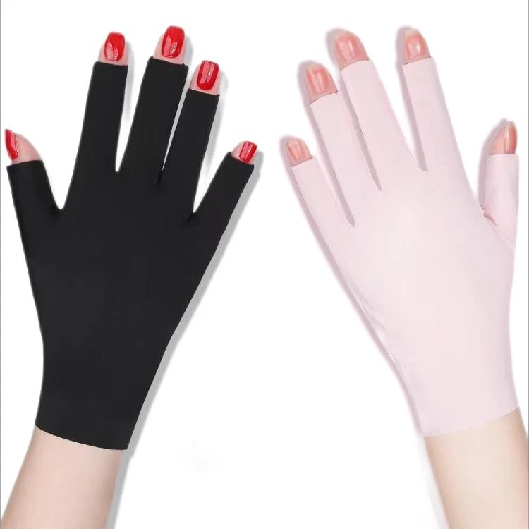 Uv Protection Gloves For Gel Nail Lamp Hot sale fabric  Gloves Nail Art Skin  Anti Uv Sun Glove Protect Hands for beauty salon