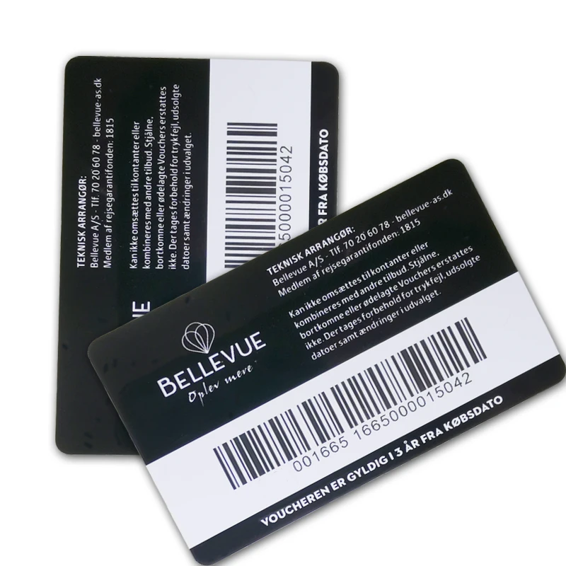 Custom Logo Printing Plastic Customer Discount Card Rfid NFC Customer Loyalty Card With Barcode