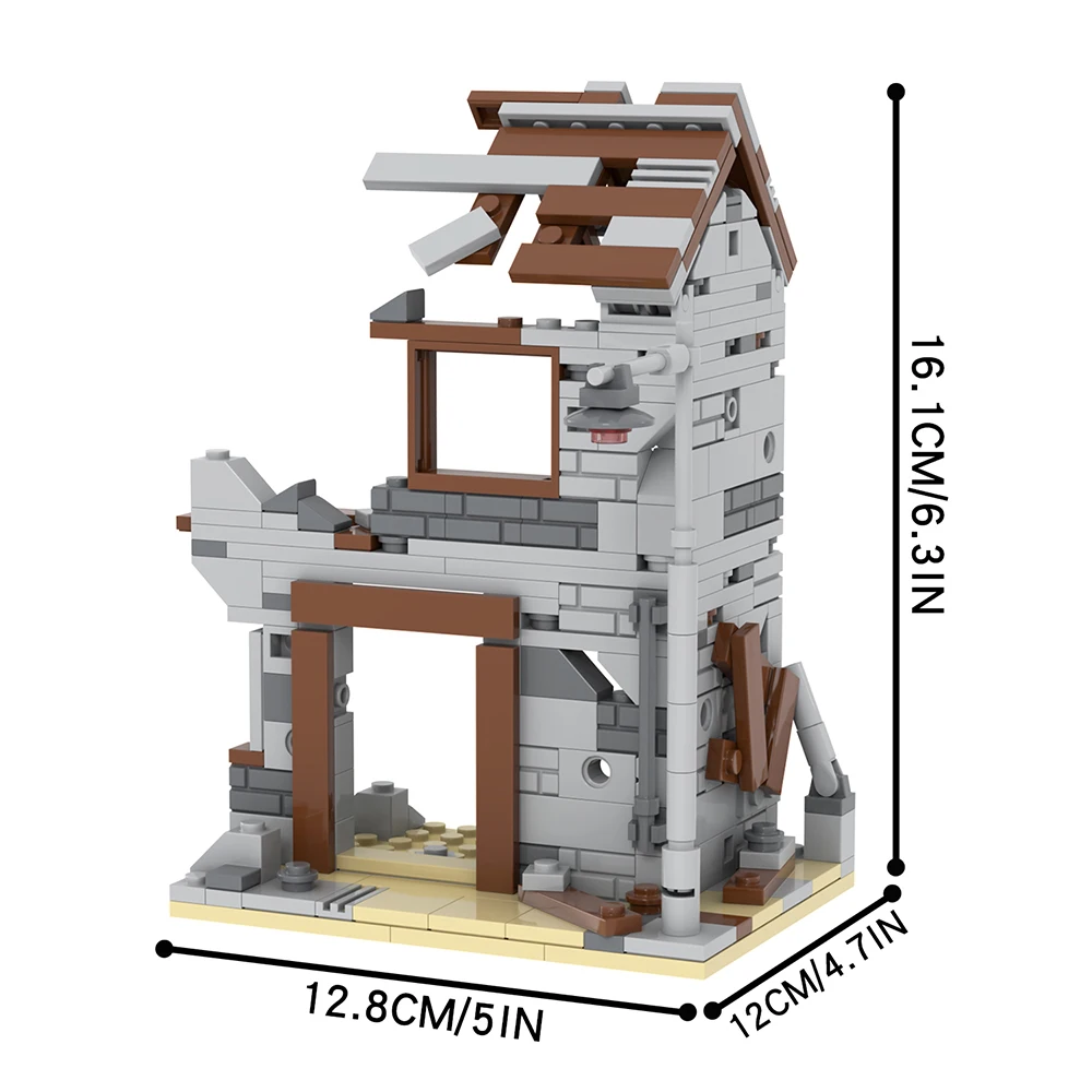 Wholesale Military Battlefield Ruins MOC MOOXI MOC5060 Blocks & Model Building Toys Bricks Promotional Toys Baseplate