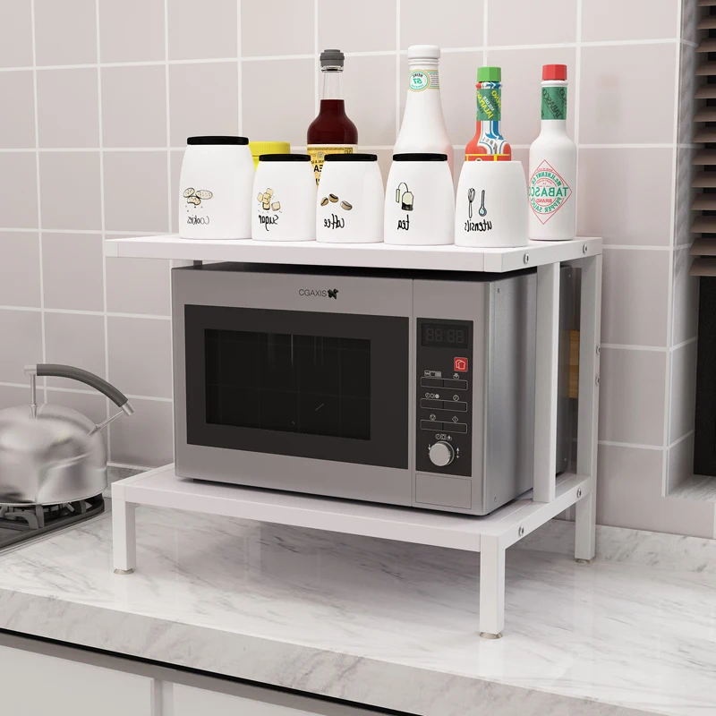 Modern Kitchen Display Cabinets Storage Racks Oven Rack Simple Design Desk Top Melamine Wood Home Furniture