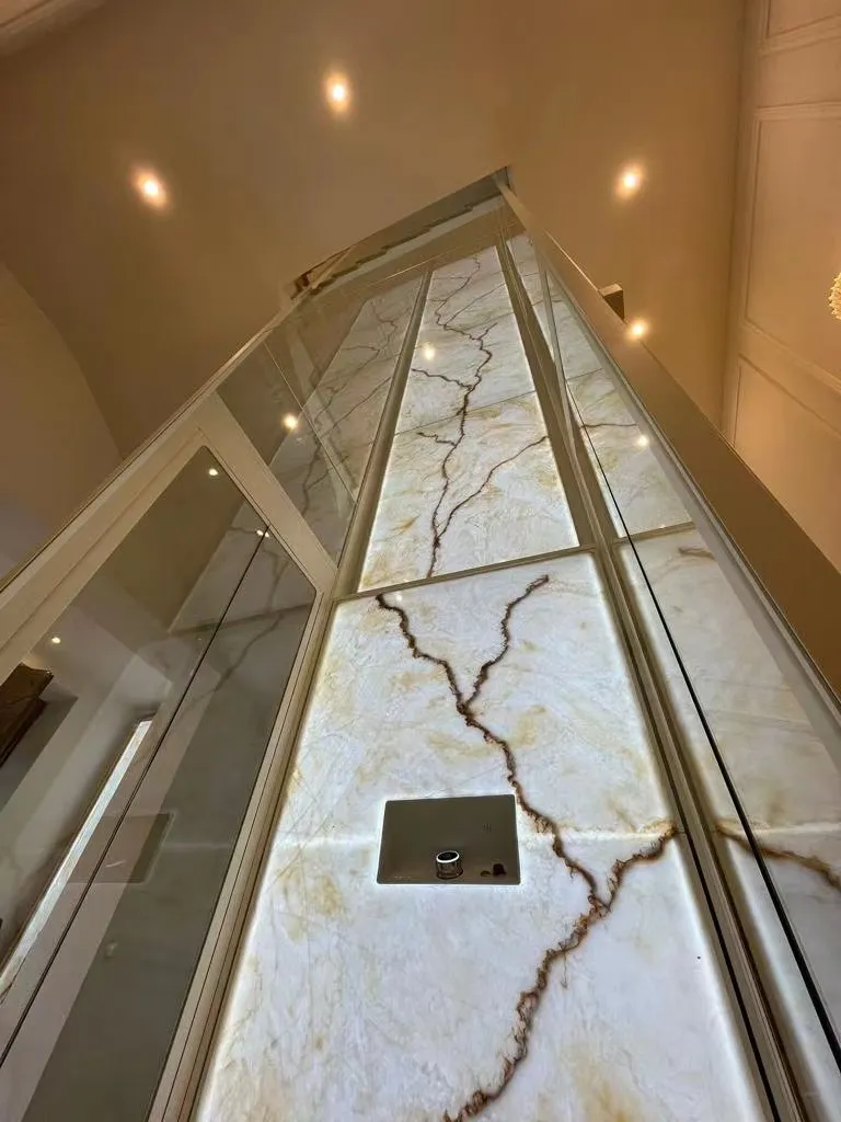 Translucent onyx artificial stone acrylic resin backlit marble for wall