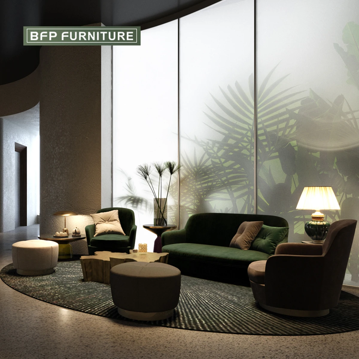 BFP Hospitality Furniture Modern Hall Furniture Collection Five-Star Hotel Restaurant Bedrooms Furniture