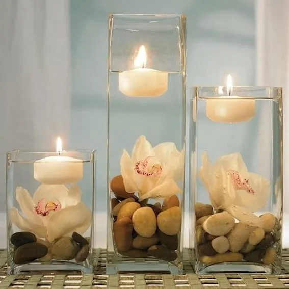 Junda flower floating candle floating candles wedding large floating candles suppliers