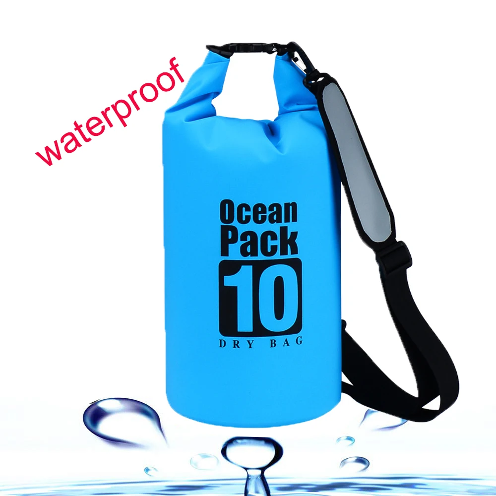 
2L 5L10L15L20L25L30L 40L 50L60L Boating Floating Hiking Kayak Wet 250D/500D tarpaulin Outdoor Ocean Pack waterproof dry bag 