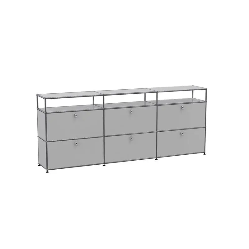 Office Furniture Metal Drawer Cabinet 6 Doors Steel Office File Cabinet Vertical