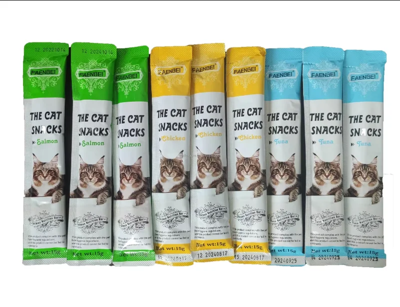 Limited time special offer Snack Bars 15g Wet Food Pet Treats Cat Strips Alimentos mascotas