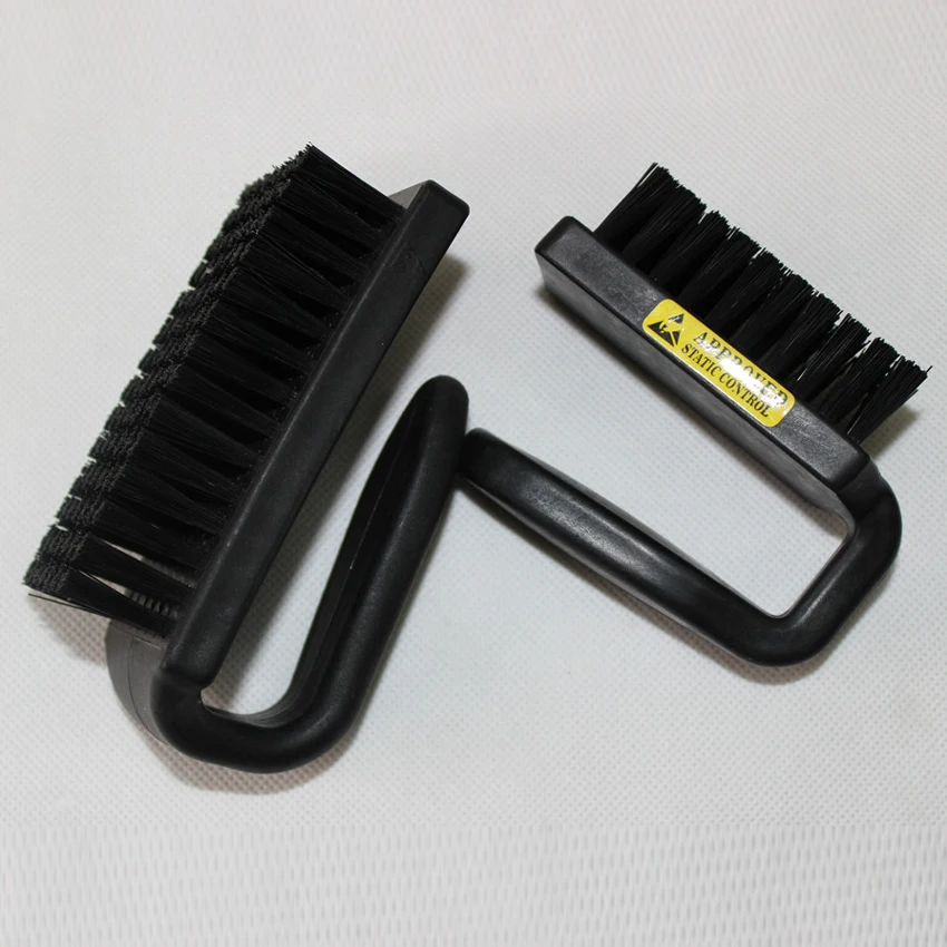 U Type Cleanroom pcb computer cleaning ESD Nylon Brush Antistatic Cleaning Brushes with conductive bristle