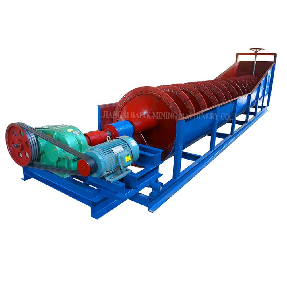 
50-100 TPH Small Scale Spiral Screw Sea sand, quartz sand washer washing machine plant clay can be removed and Wash very clean 