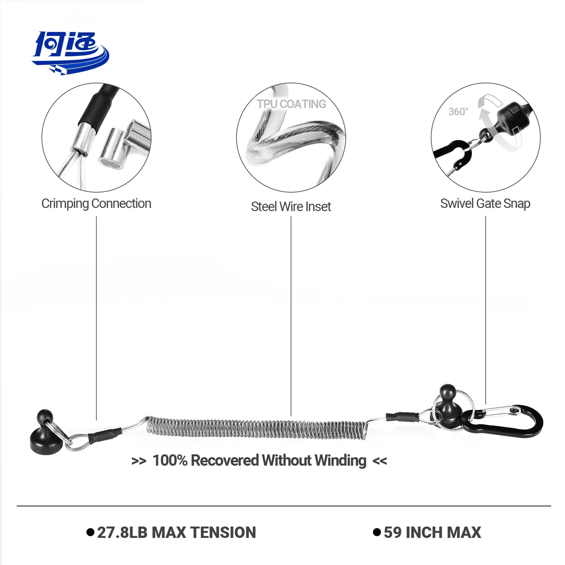 Break weight 2kg/4.5lb Fish Tackle Tools Strong Magnetic Net Quick Release Keychain Connector Clips Net Holder
