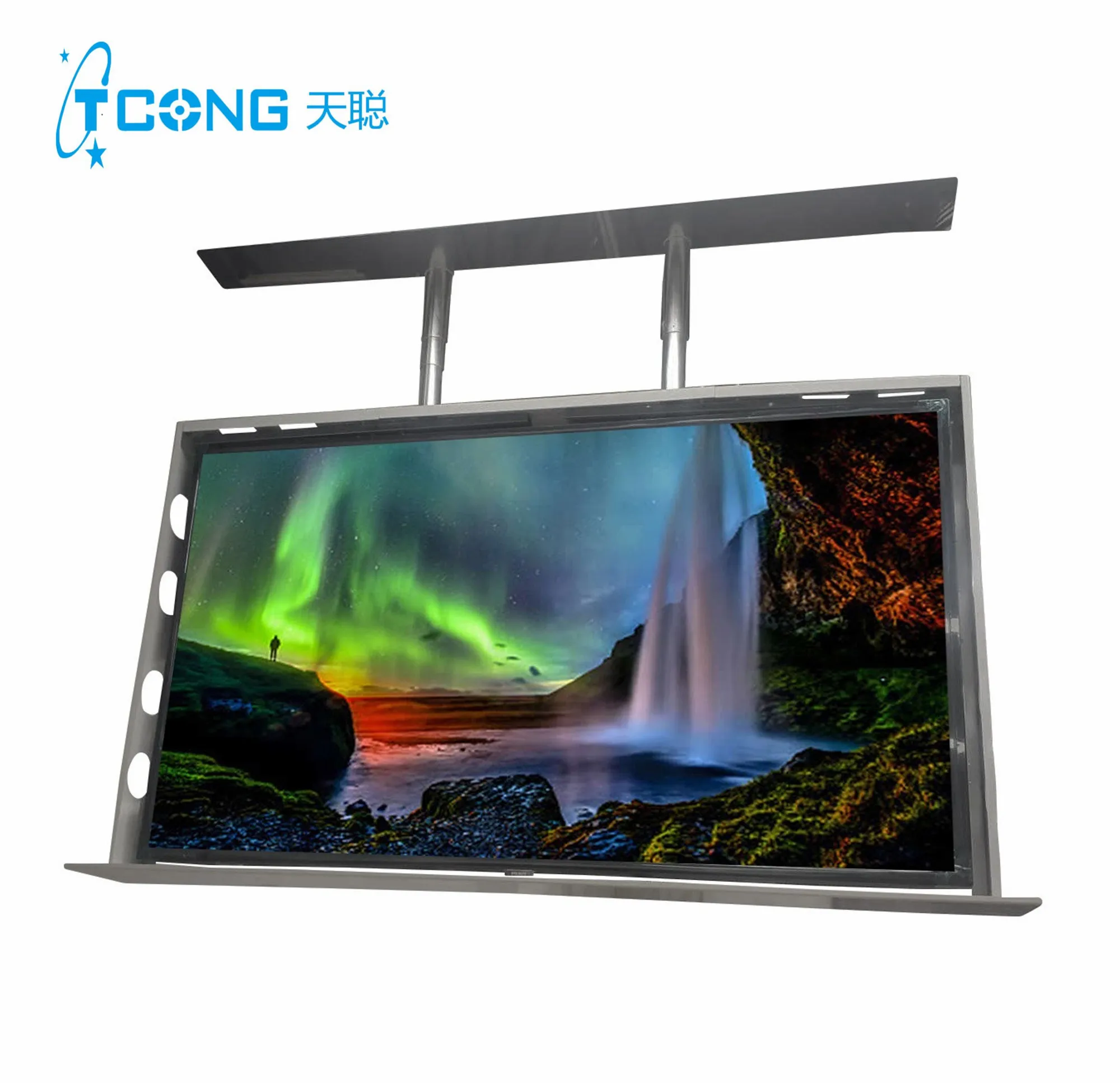Electric Height Adjustable Ceiling TV Lift  Hidden Motorized TV Mount  Motorised  Flip Down TV Mount for Home Automation