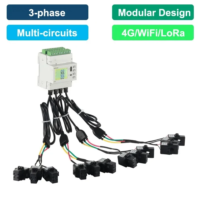 Acrel ADW210 multi-circuit power meter din rail electricity meter for Remote Monitoring and Data Acquisition