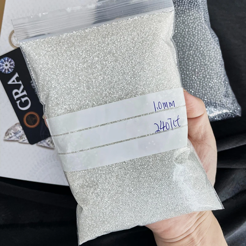 SICGEM Super Pass D Color VVS1 1.4mm Small Size Brilliant Cut Loose Moissanite Alternative to Melee Brilliant Diamond