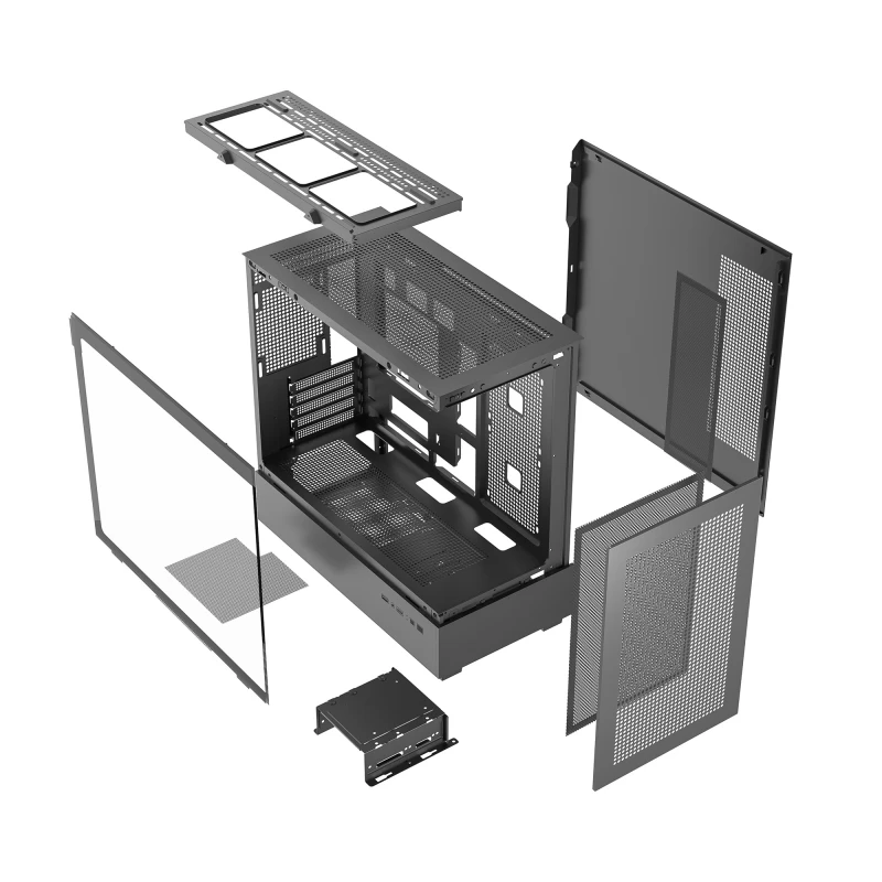 High Airflow Perforated Front panel Mid-ATX GAME chassis Mid-Tower PC Gaming computer Case support 240mm 280mm 360mm Radiator