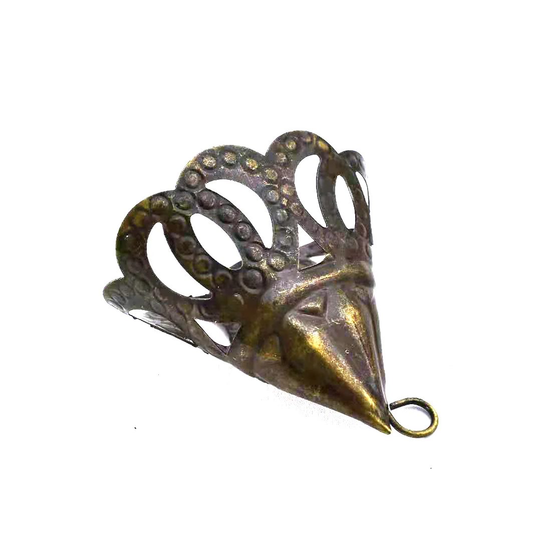 
Christmas decorations plating bronze hardware accessories high-end handmade ball fancy caps 