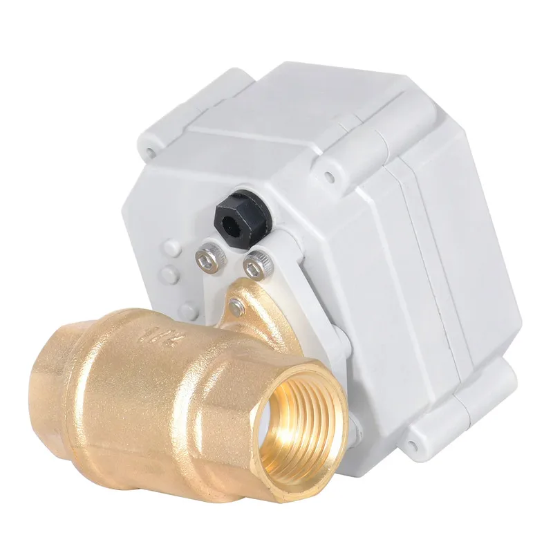 1/2 латунный шаровой клапан с электроприводом 9-24vac/DC или 110-230VAC Auto Return NO/NC Failsafe ручным управлением