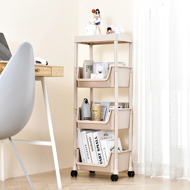 2024 new  Arrivals Plastic 4 tiers kitchen shelf rack storage organizer rack for sundries