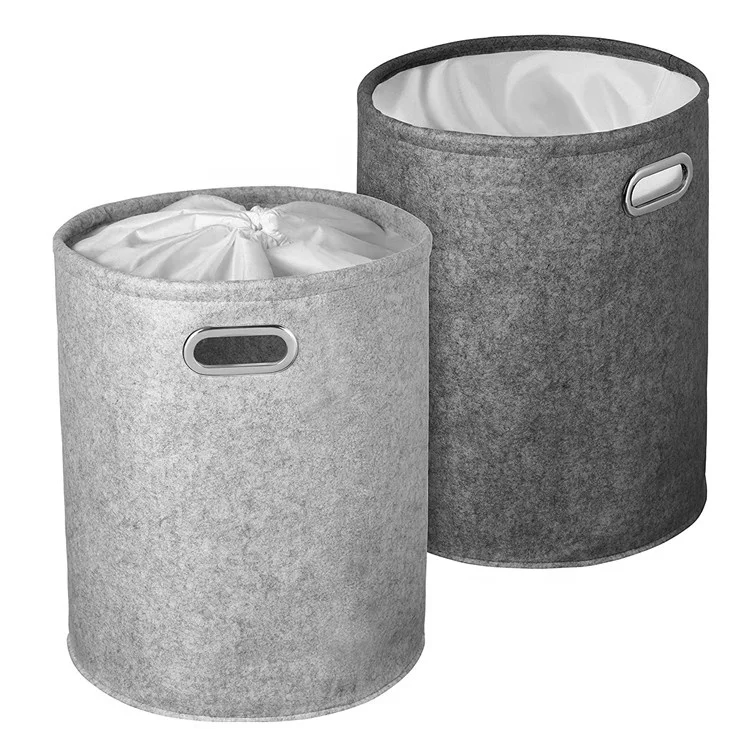 YUJIN Premium Modern Felt Laundry Baskets Hamper 50L
