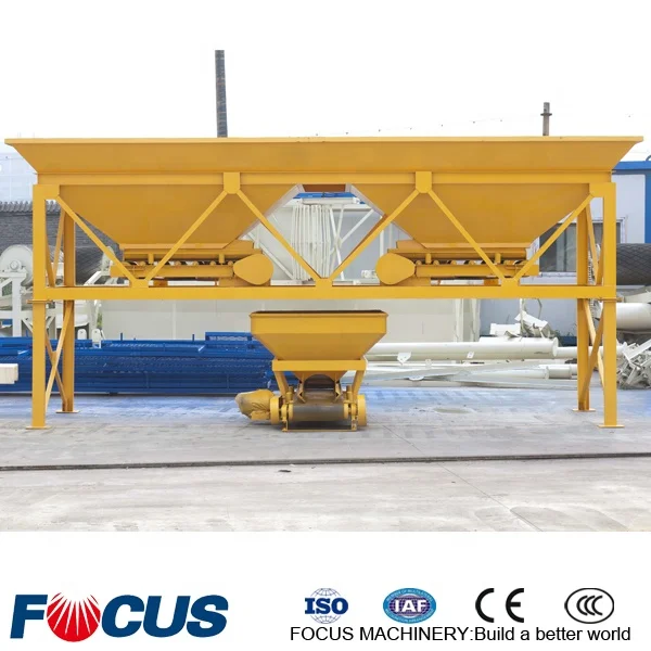 Hopper weighing aggregate batcher of concrete plant
