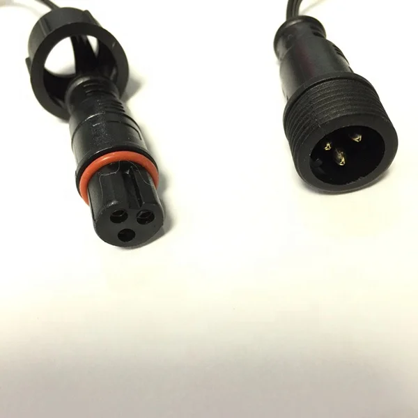 DC12V 100 count WS2811 Square Node 18awg Black waterproof Xconnect Pigtail smart RGB Pixel led string IP68