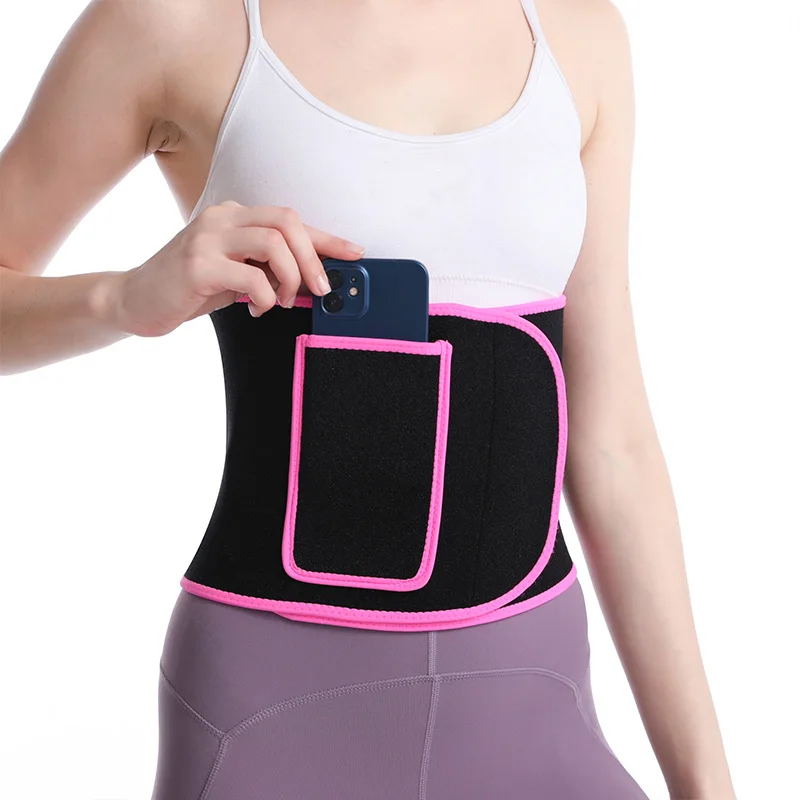 High Quality Sweat Belt Fitness Adjustable Body Slimming Neoprene Waist Trimmer Belt