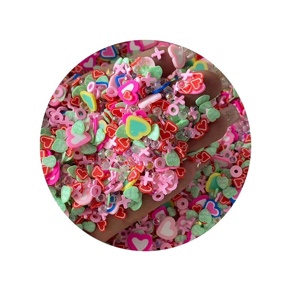 2024 New Product  Art Nails Miniature Polymer Clay Sprinkles Slices Slime Filling and Nail Art Stickers