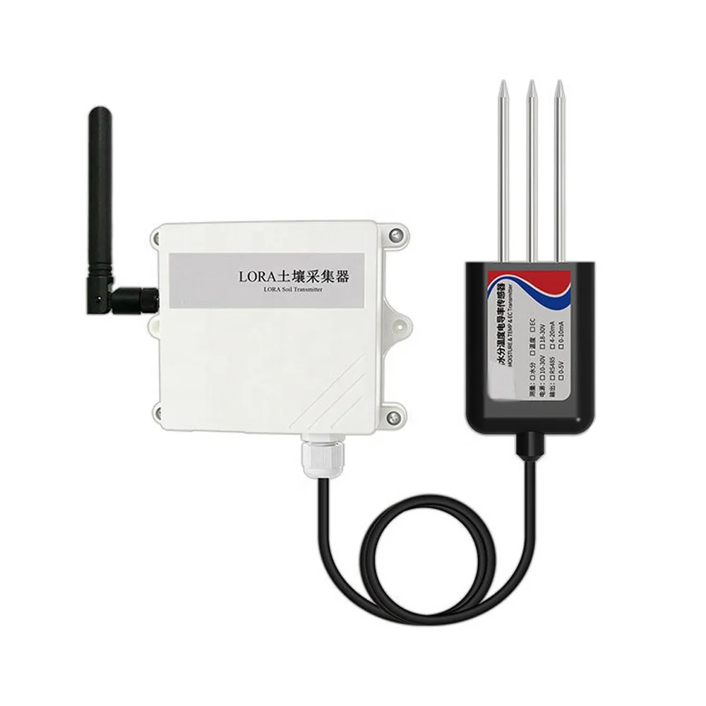 wireless lora type soil temperature humidity sensor  monitor the farm greenhouse soil sensor