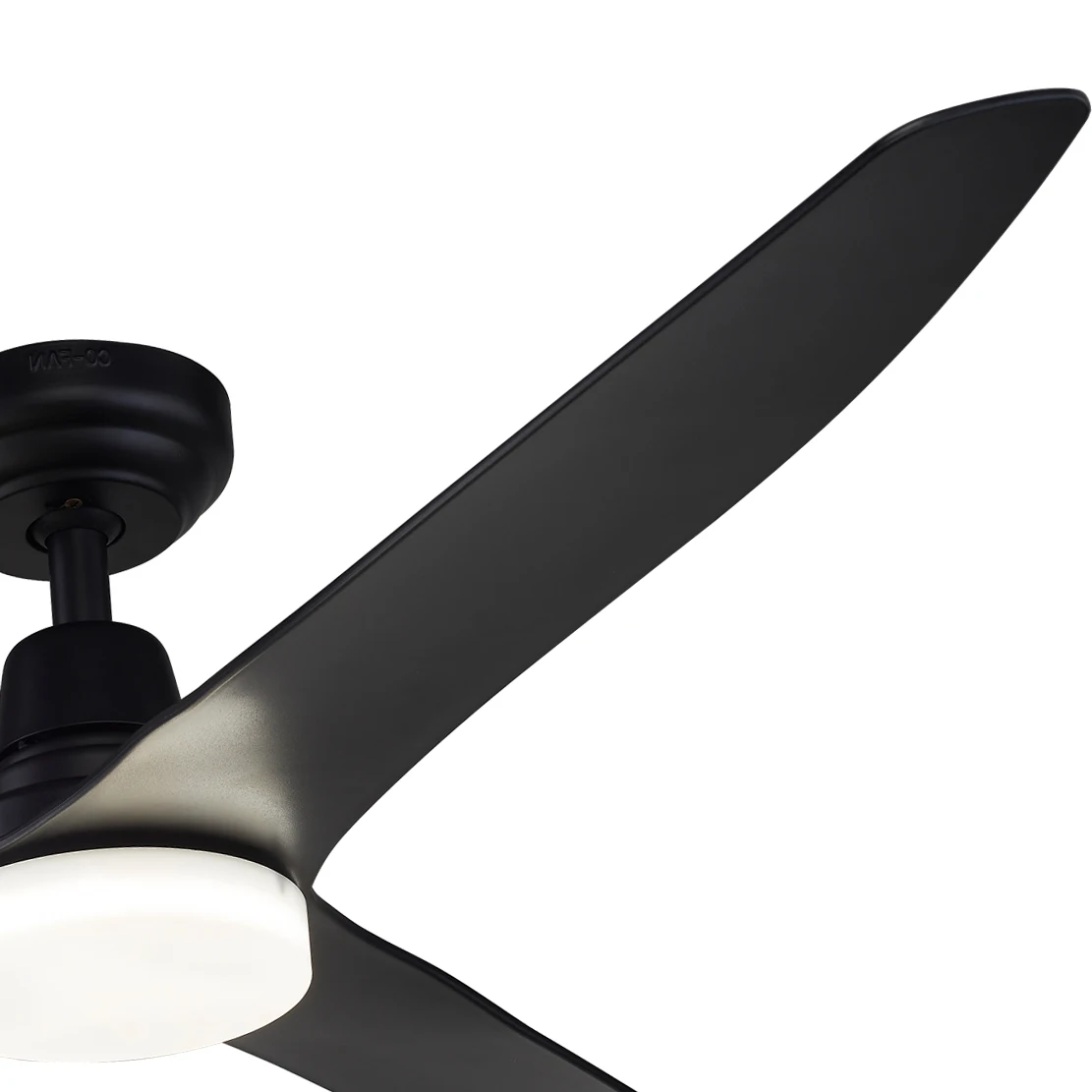 Modern design living room low profile 3 ABS blades dc bldc ceiling fans with remote control