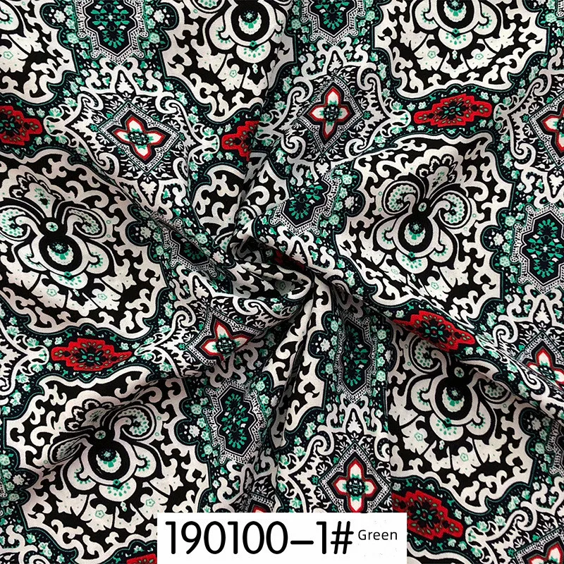 100% Viscose Printed Woven Fabric for Dress Skirt Shirt