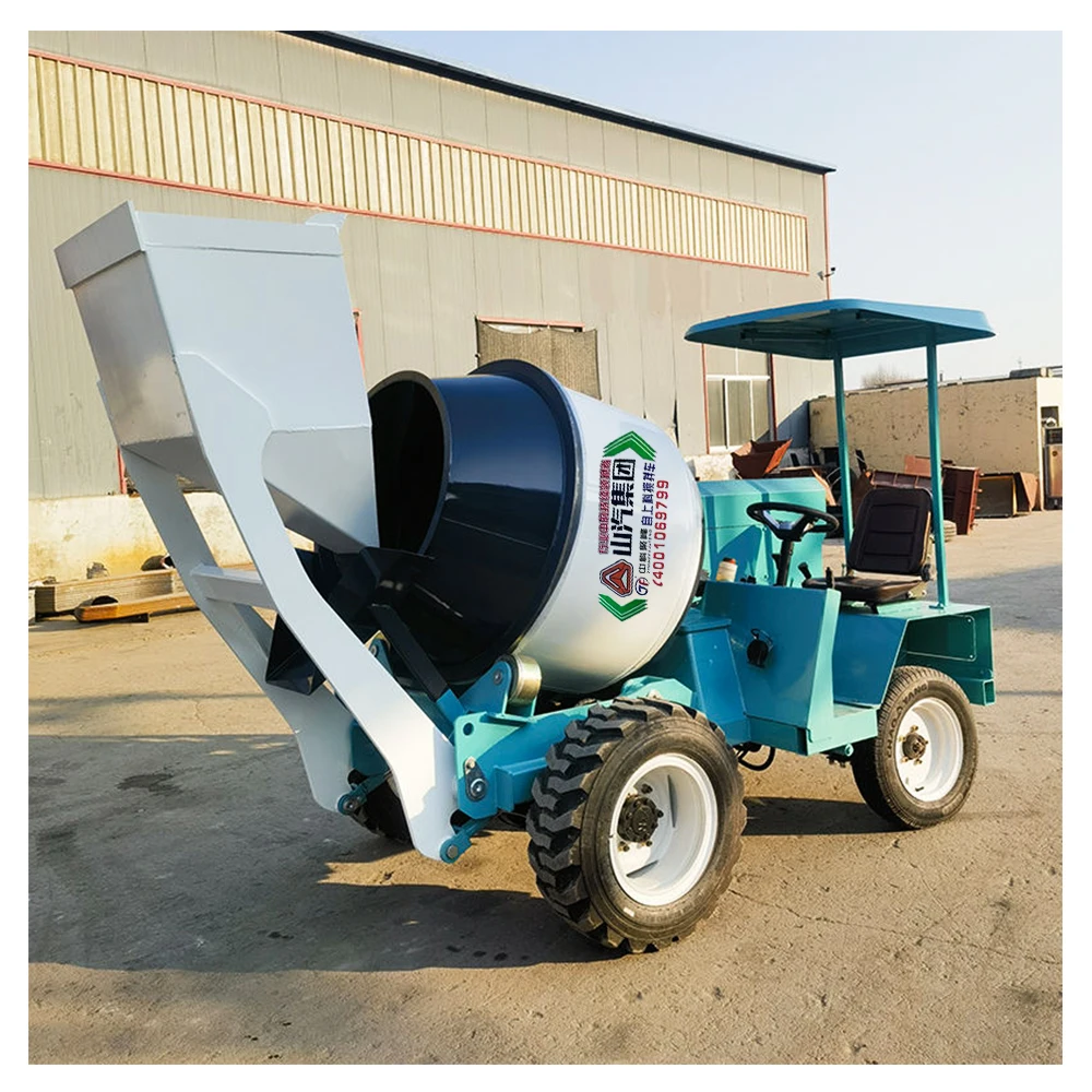 SQMG hot sale EPA mini self loading cement mixer 4wd diesel 500L smallest self loading car mixer price