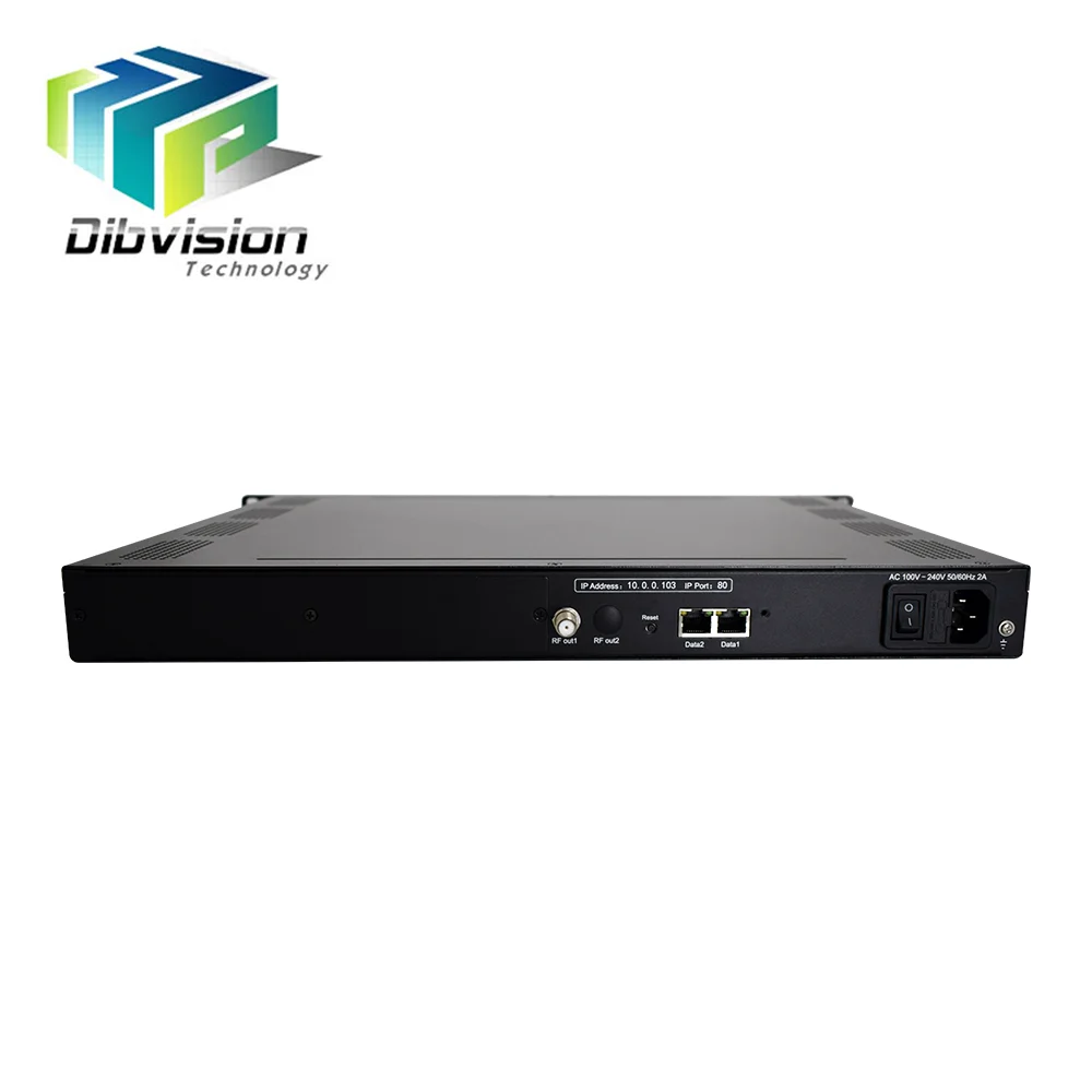  Dvb-t модулятор ip конвертер выходного параметра ISDB-Tb DVB-T ATSC DTMB DVB-C модуляции на 1RU