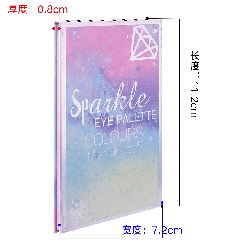 
Hot Selling Miss Doozy 6 Colors Pigmented Eye Shadow Palette 
