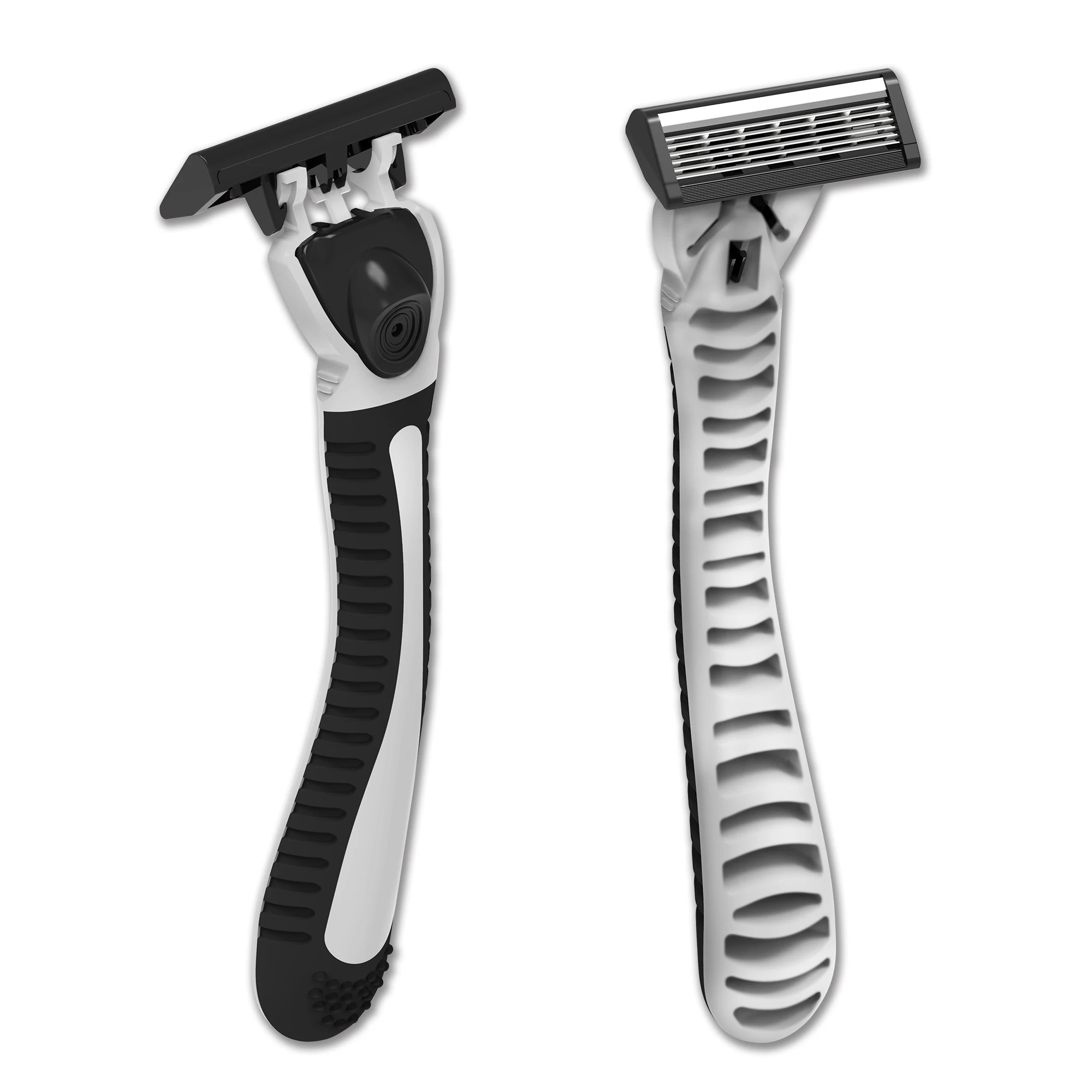 High quality 6 blades popular design shaving razor 3 pieces razor for men