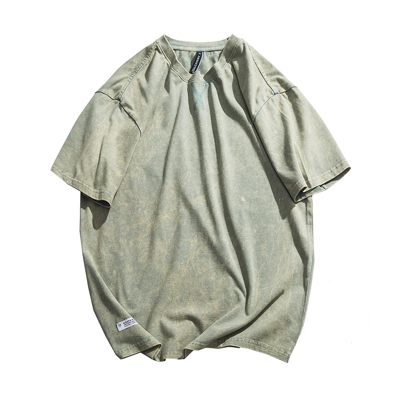 Футболка мужская летняя хлопковая, короткий рукав, модный Повседневный Топ, на заказ