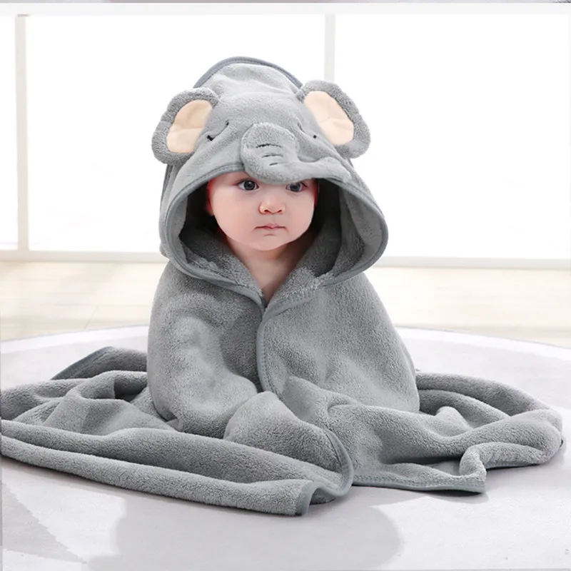 New animal baby hooded towel organic baby towel wholesale hooded towel