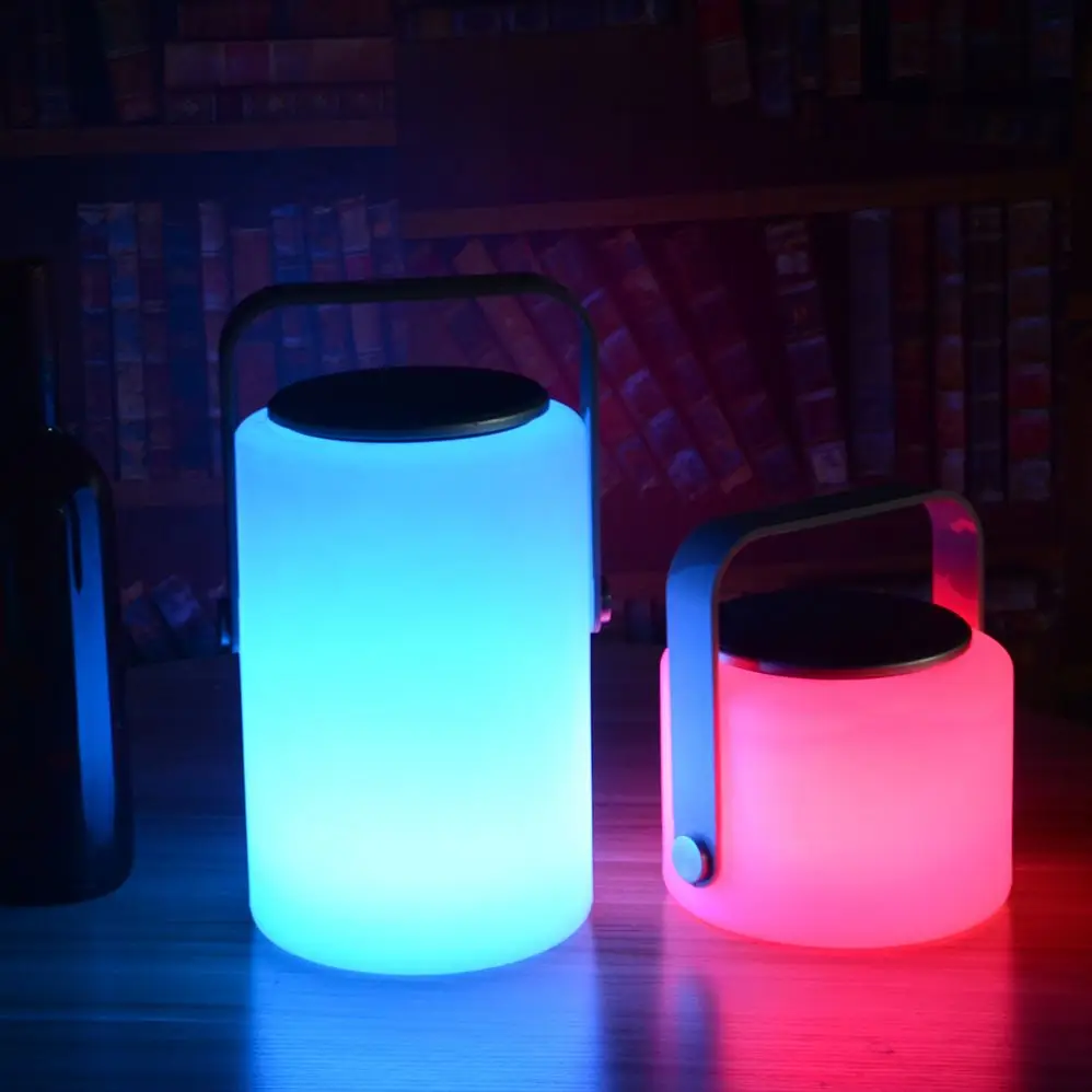 BT wireless speaker for sauna / LED table lamp with music player speaker USB charging and AUX player for office and hotel