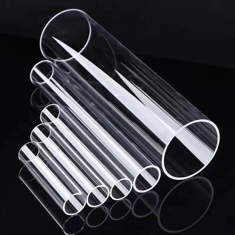 High Purity Quartz Glass Pipe Clear End Open Quartz Test Tube