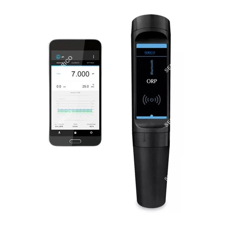 SERICO Pocket Bluetooth Digital Pen Type pH/ORP Meter Tester For Lab Water Soil  Fish pond Aquarium Model BT-PH-S20