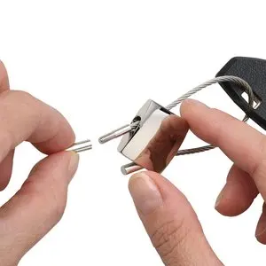 Customized Square Perspective Keychain key ring tag key tag chain