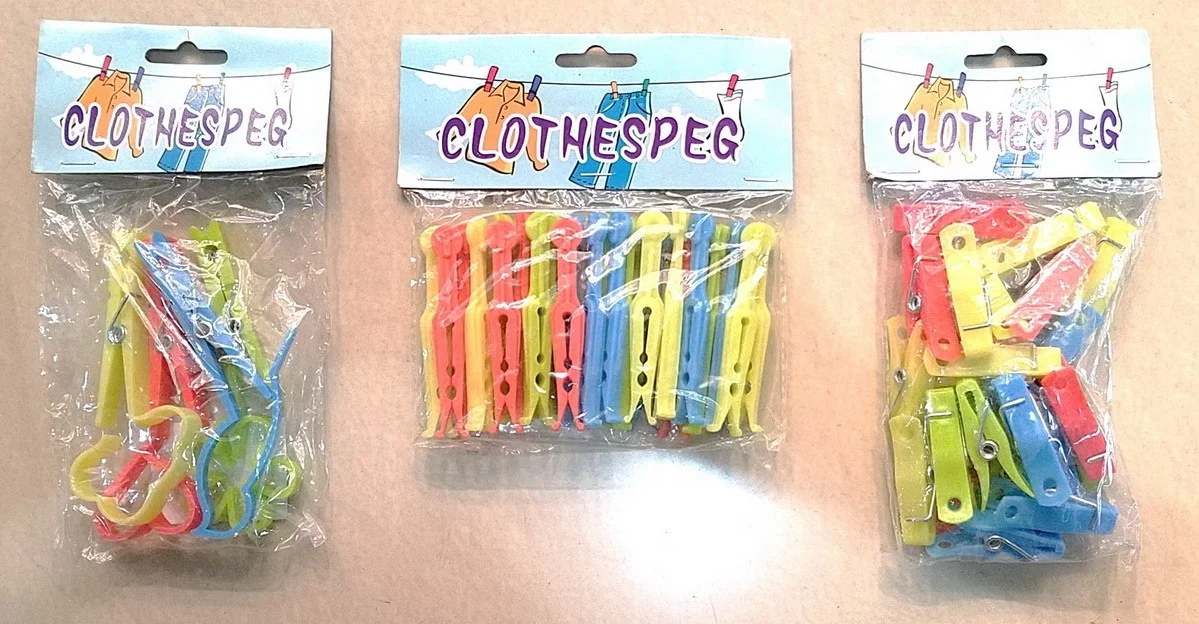 Plastic dolly pegs