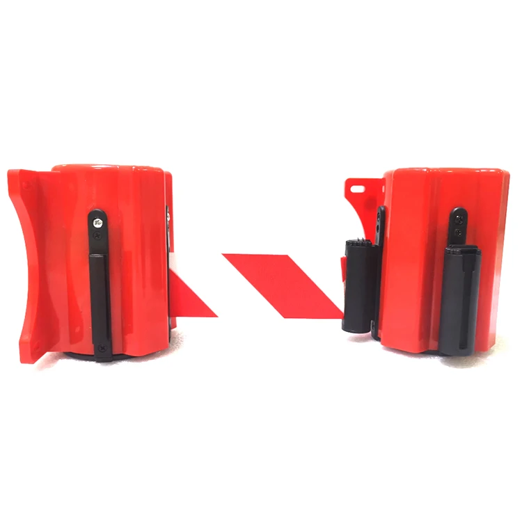 H Crowd Control 5m Retractable Belt Magnet Wall Mounted Barrier Extendable Belt Tape