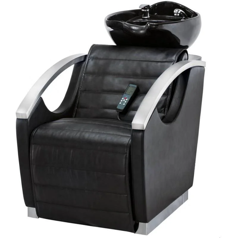 New Style Barber Grey back washing chair electric shampoo chair with massage