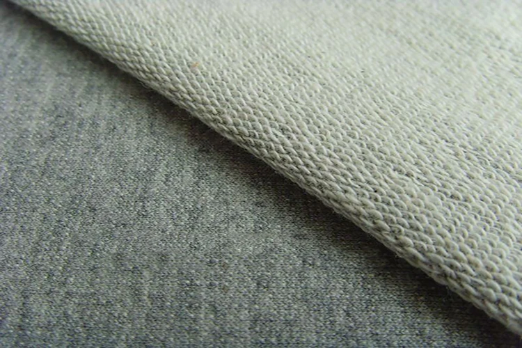 Cotton Spandex 95%Cotton 5% Spandex Plain Dyed French Terry Knitted Fabric