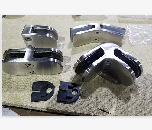 Stainless steel 180 degree swimming pool fence staircase glass clamp