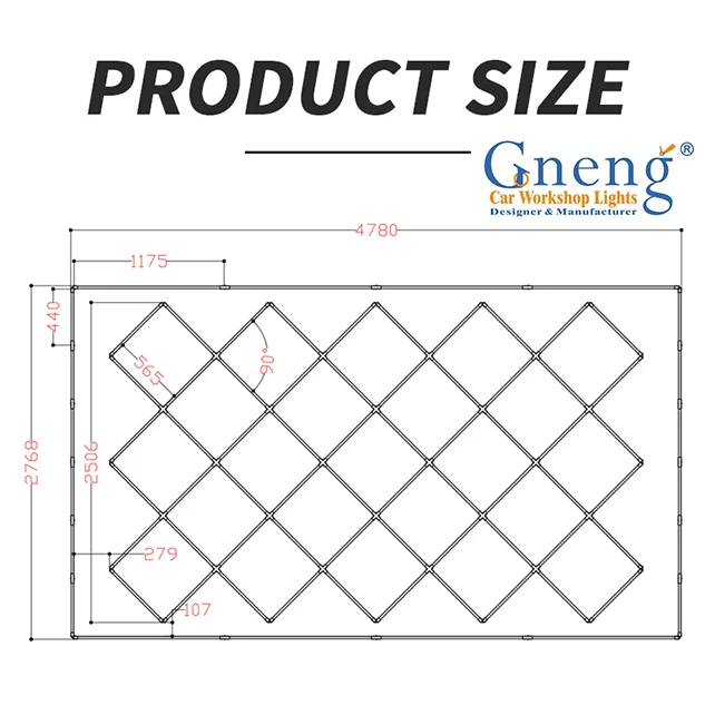 Zhongshan Wholesale OEM Aluminum Linkable Car Garage Lamp High Lumen Led Light for Showroom