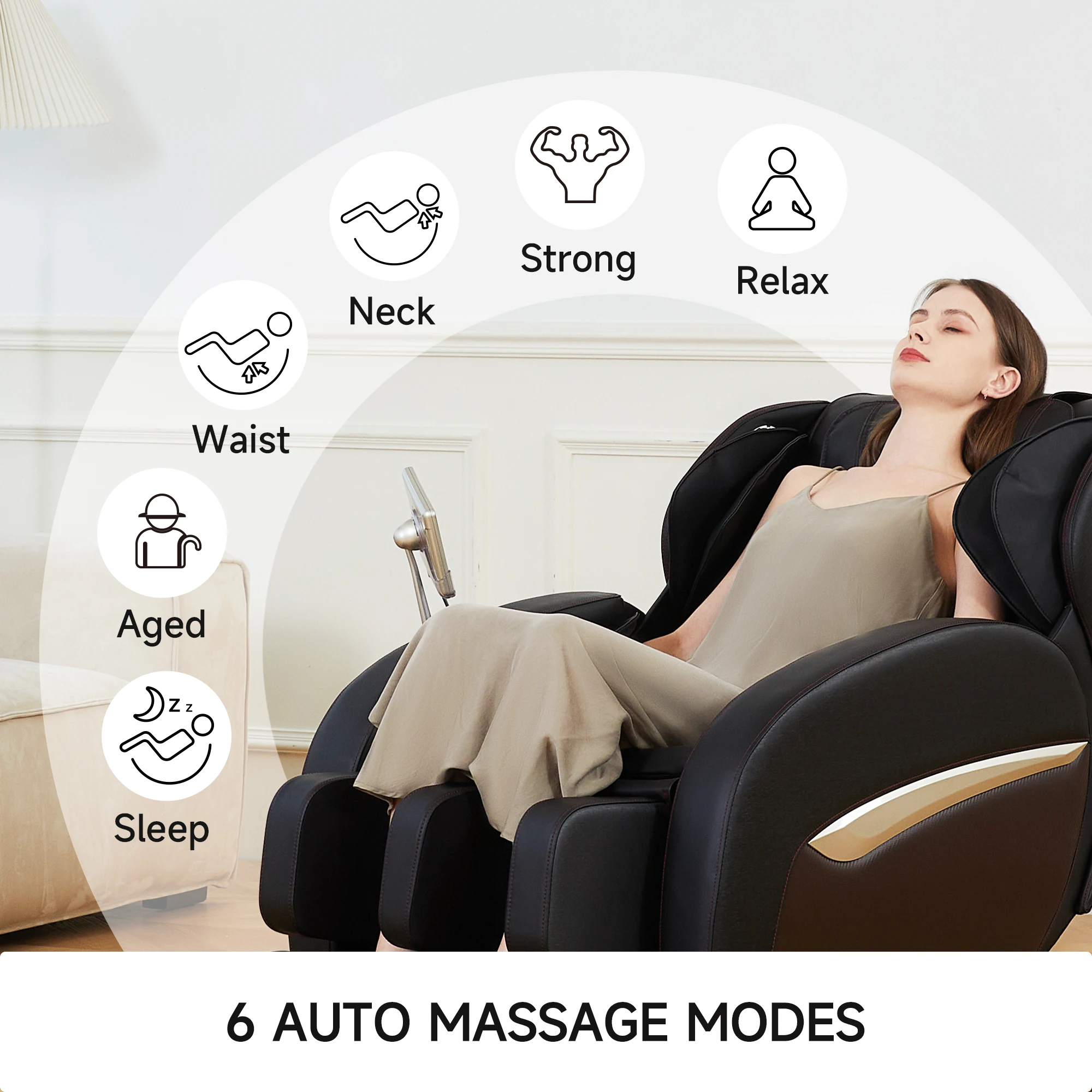 heated 8 fixed point roller chair zero gravity full body massage chair head case antigravity message chair recliner massage