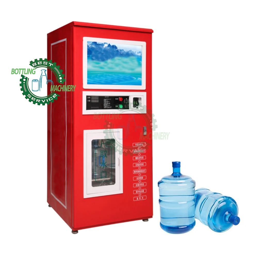 Self-service ten stage filtration 19L 18.9L 20L 5 gallon bottle RO water refill machine station with filtration system