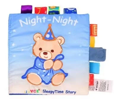Baby Cloth Book Preschool Education Three Dimensional Embroidery Soft Chewable Durable Classic Color Cloth Book