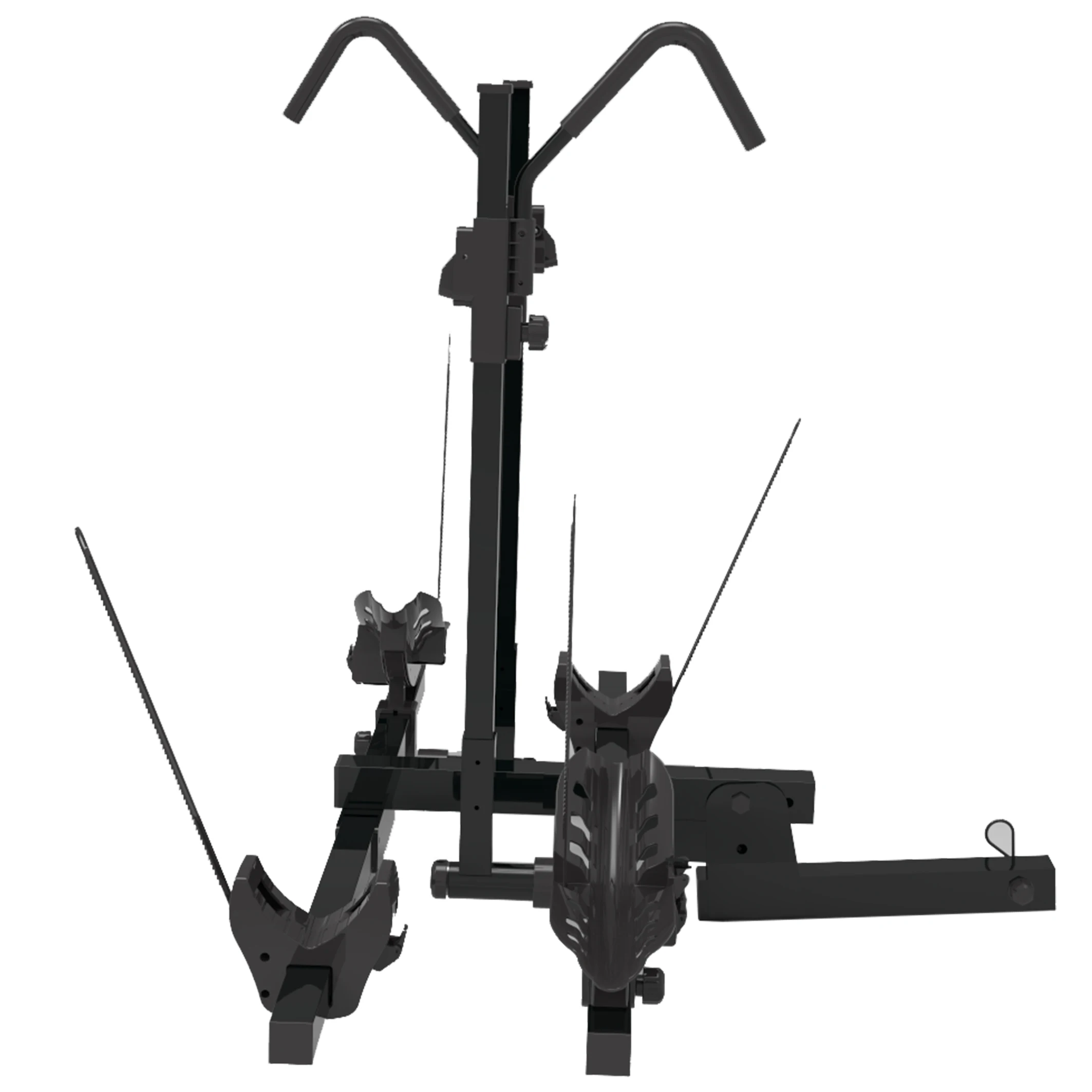 Hitch Bike Rack for 2 Bikes Hitch Bike Carrier Hitch Bicycle Rack Black USA Steel Trailer Parts Powder Material Origin