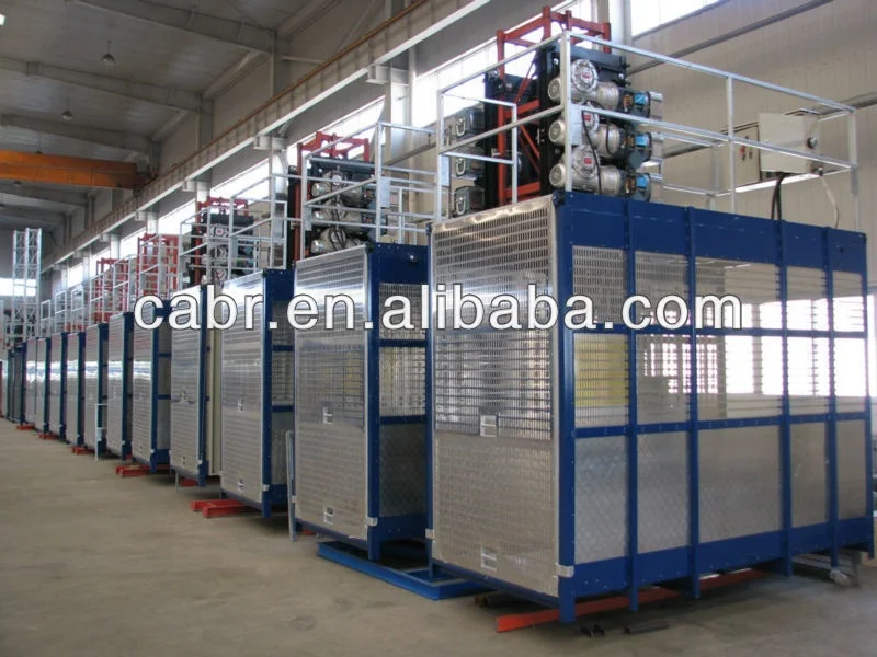 SC200/200 2ton elevator construction hoist for building lifting materials and passengers