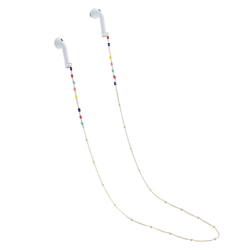 
Fashion personality handmade mask chain colorful crystal ear protection artifact hanging rope fashion popular gl 